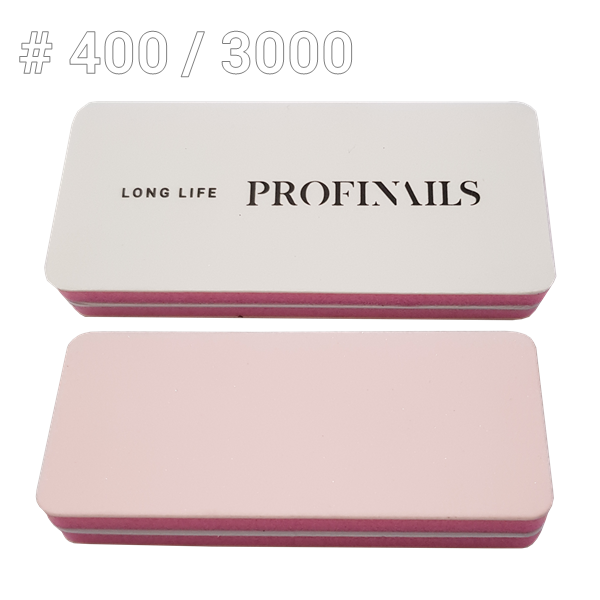 *PN  Buffer Pink/White obojstranný  #400/3000