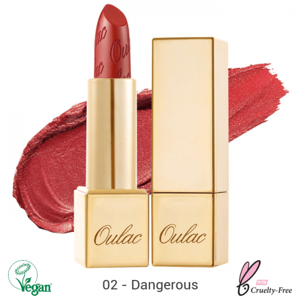 Oulac Metallic Shine Lipstick 4.3g No.02 Dangerous