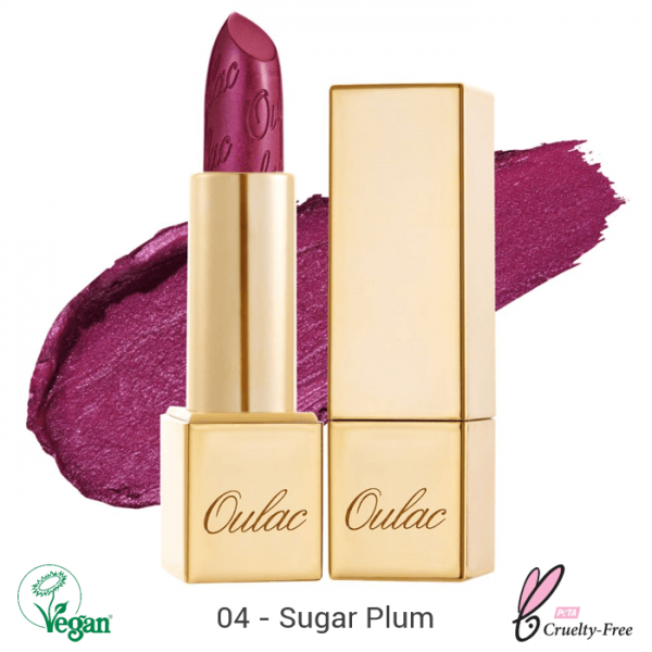 Oulac Metallic Shine Lipstick 4.3g No.04 Sugar Plum