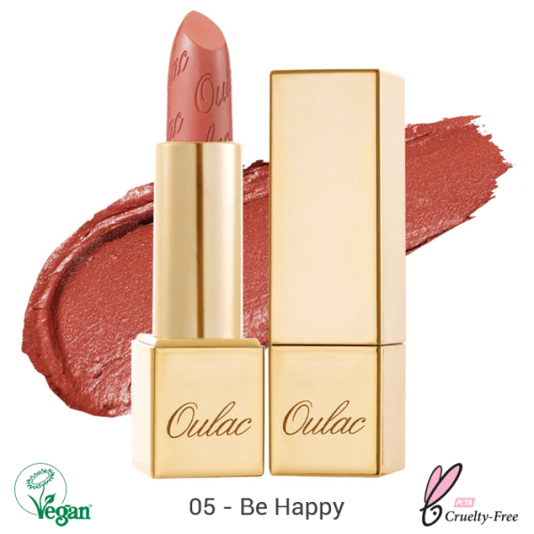 Oulac Metallic Shine Lipstick 4.3g No.05 Be Happy