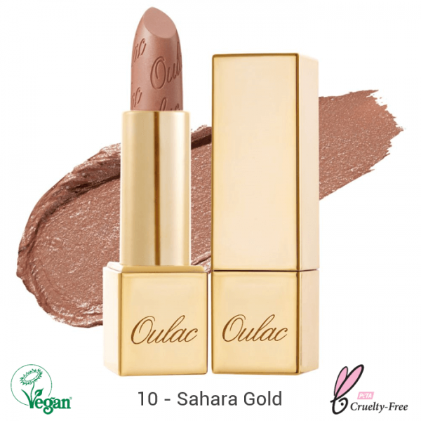 Oulac Metallic Shine Lipstick 4.3g No.10 Sahara Gold