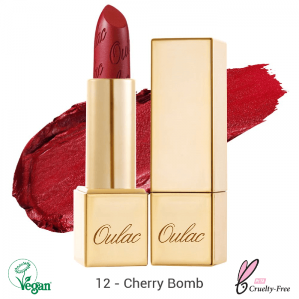 Oulac Metallic Shine Lipstick 4.3g No.12 Cherry Bomb