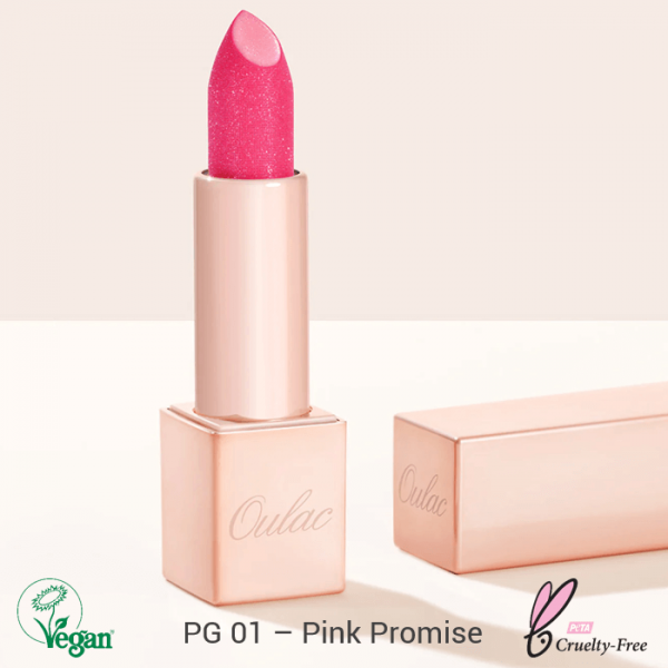 Oulac Infinity Moisture Shine rúž 4,3g (PG01) Pink Promise
